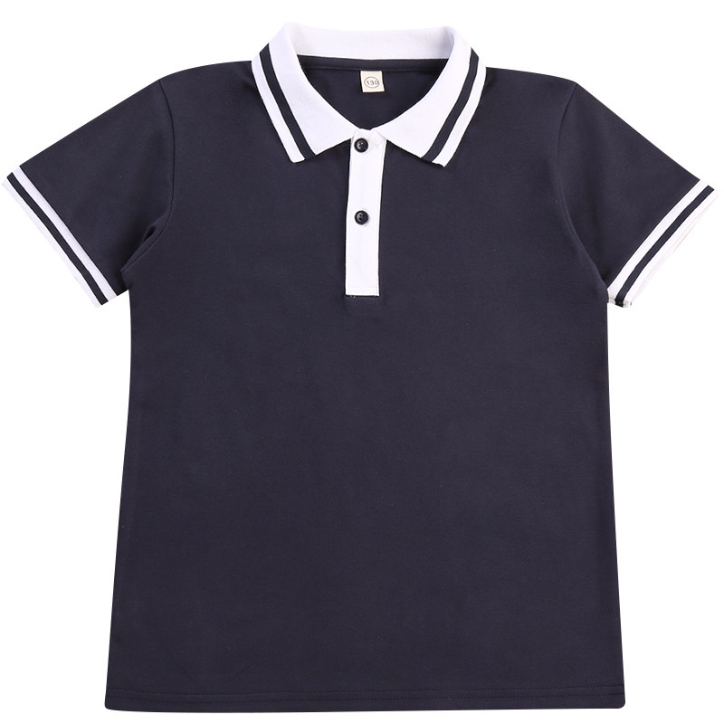 儿童校服短袖T恤夏装纯棉POLO