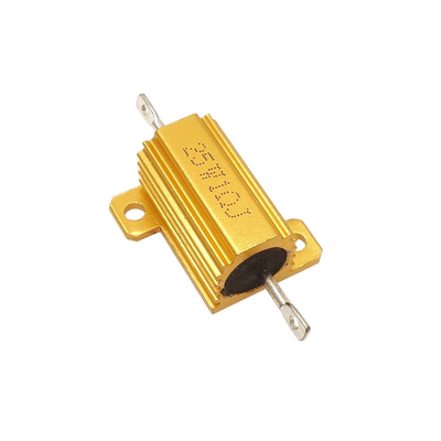 RX24- 5W 10W 25W 50W 100W黄金铝壳电阻 10R 20R 100R 1K 欧姆