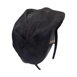 新款春夏时尚透气泡泡纱遮白发半帽洋气宽边发箍百搭头箍女士头饰