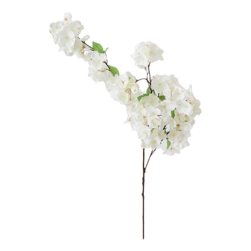 纽约下城公园进口栩栩如生恍入樱园白樱花高枝仿真花束高111cm