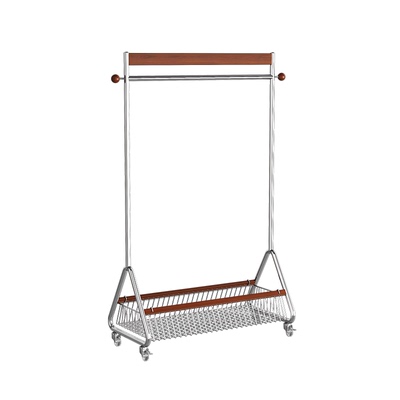 a生实木挂衣架家用落地式衣帽架