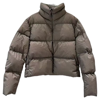 新品羽绒服短款H型立领