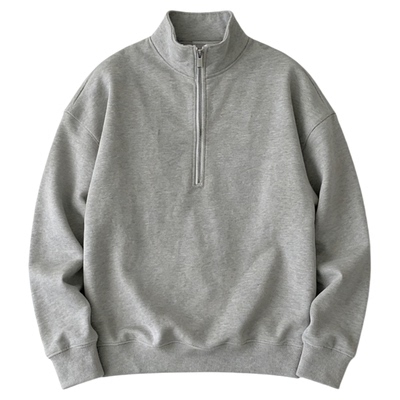 INKNOTSboxy短款半拉链卫衣