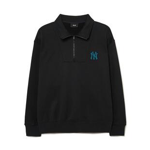 MLB官方男女纯色宽松加绒运动长袖卫衣休闲春夏MTB15/MTV01/HDE01