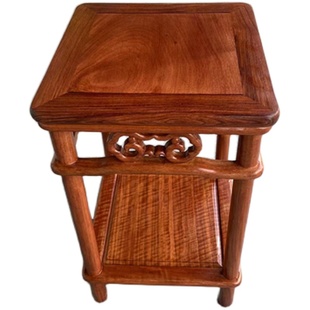 实木花架中式多层红木花梨木鸡翅木客厅单个中式花几盆景架植物架