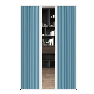 定制推拉式空调隔热隐形门帘折叠门隔断室内冬季保暖防风蜂巢窗帘