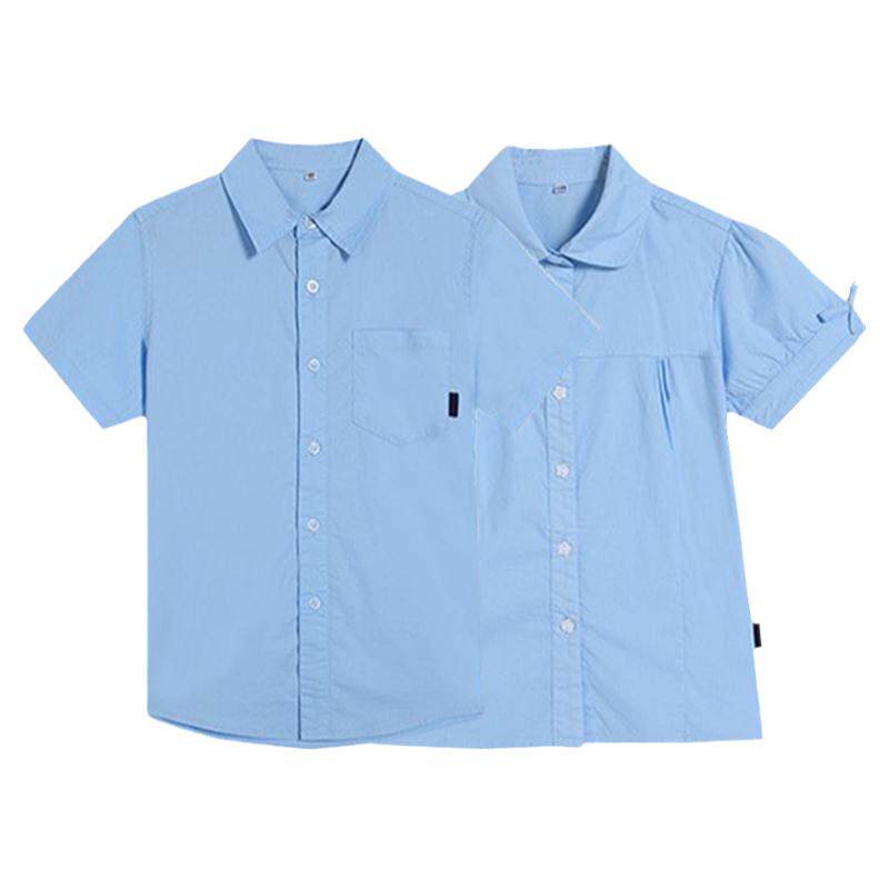学院风校服春秋款纯棉衬衫
