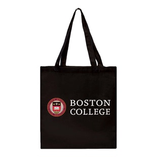 新品Boston College波士顿学院帆布袋简约环保购物袋单肩包有拉链