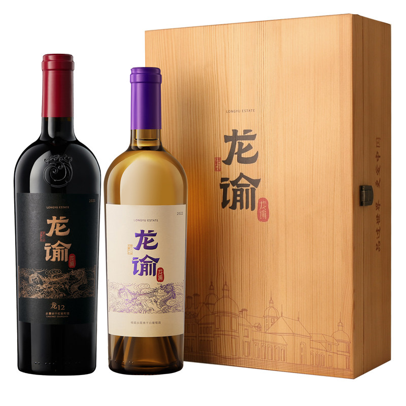 龙谕干红干白双支礼盒