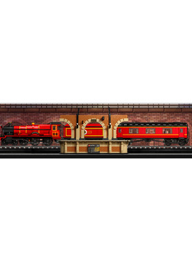 适用76405霍格沃兹火车站展示盒