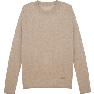 RSG郭培成衣早秋修身显瘦米色精纺百搭针织衫打底柔软亲肤透气