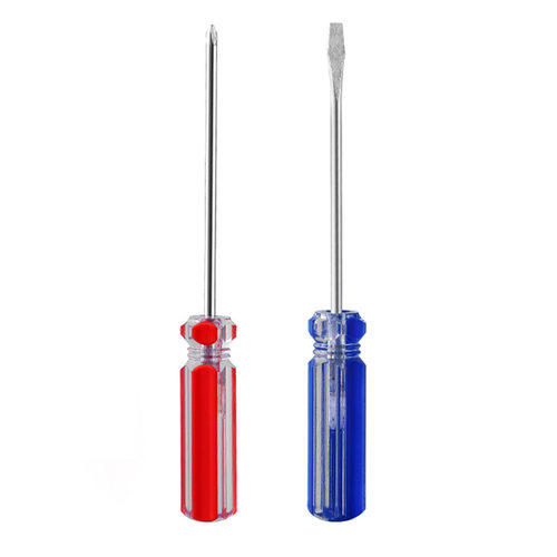 水晶螺丝刀小号一字十字螺丝刀电脑玩具维修平口起子改锥小型3mm