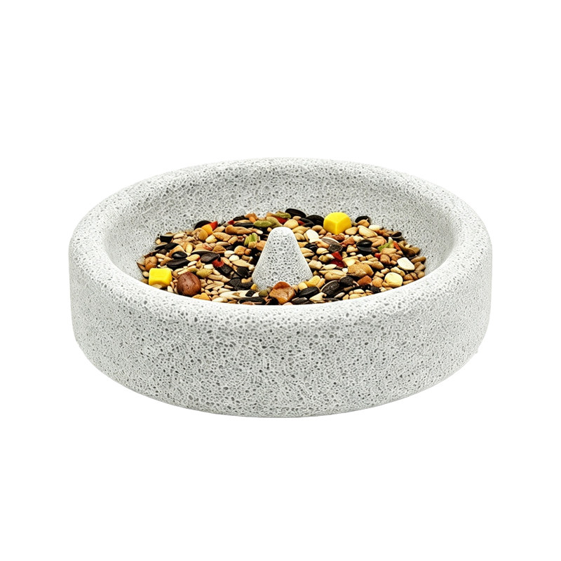 鹦鹉食盒火山石喂食器浮石磨爪