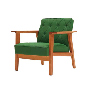 失物招领新品原创7025复古沙发多人位实木沙发北欧日式沙发椅