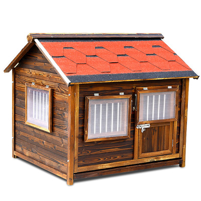 维拉猫狗实木碳化防腐狗屋保修