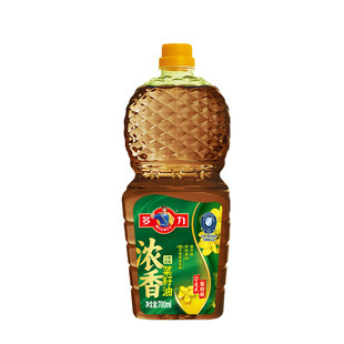 【沙溢同款】多力浓香菜籽油700ml*2家用食用油物理压榨TG