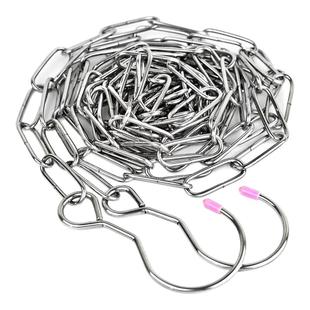 不锈钢晾衣链铁环室外链条锁晒衣防锈挂钩金属带扣免打孔晒被衣架