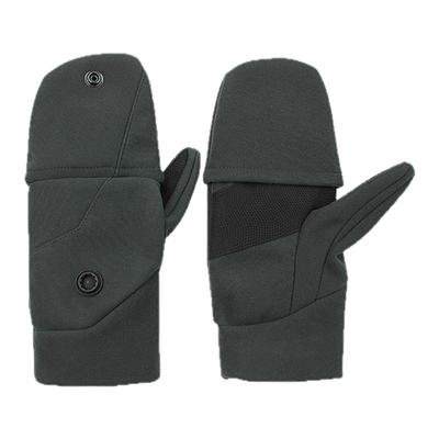 迪卡侬冬季男士保暖手套翻盖多功能骑行电动车防风防寒加厚OVHU