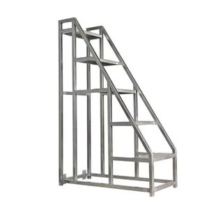 工业踏步梯加厚移动带轮登高梯家用户外车间楼梯踏板三步梯台阶