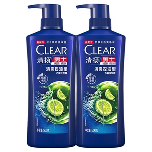 清扬洗发水液男洗头发膏控油蓬松去屑品牌正品官方沐浴露补充套装