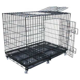 狗笼折叠款大号加粗加固耐咬金毛萨摩哈士奇中大型犬狗笼子免安装