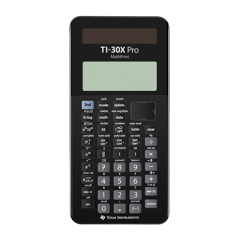 德州仪器TI-30X Pro工程函数科学计算器高中大学生数学统计工程矩阵微积分解方程计算机