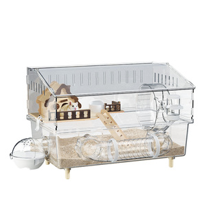 金丝熊仓鼠笼子超大别墅豪华专用便宜大的亚克力透明饲养箱防越狱