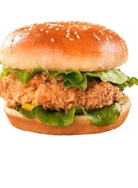 汉堡奥尔良鸡腿堡独立包装儿童食品加热即食代餐速食学生早餐香辣