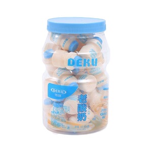 德酷草莓味老酸奶糖网红酸奶风味压片糖奶瓶糖怀旧幼儿园零食包邮