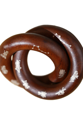 雷击枣木乾坤圈道家护身法器