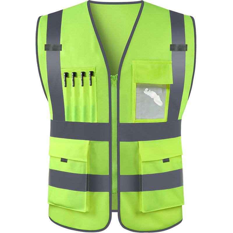透气反光背心马甲安全服园林交通环卫服建筑施工工作服年检荧光衣