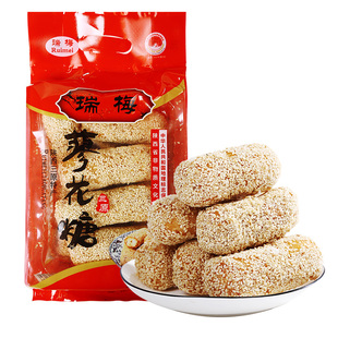 瑞梅蓼花糖陕西三原特产西安传统廖花糖手工麻枣廖化糖回民街小吃