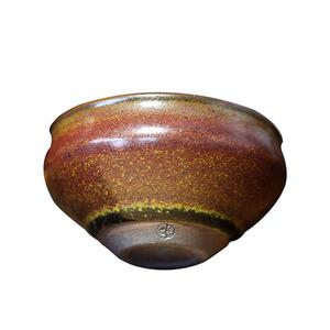 柴烧手工建盏主人杯铁锈茶末茶盏