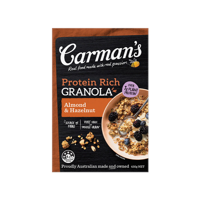 Carman's康澳麦高蛋白格兰诺拉麦片澳洲进口谷物营养坚果燕麦片