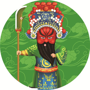 京剧川剧脸谱系列油纸伞绸布伞中国风花纸伞装饰伞吊顶店堂装修