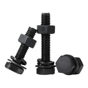 12.9级高强度外六角螺丝螺母大全配件加长螺杆垫片弹垫套装螺栓M8