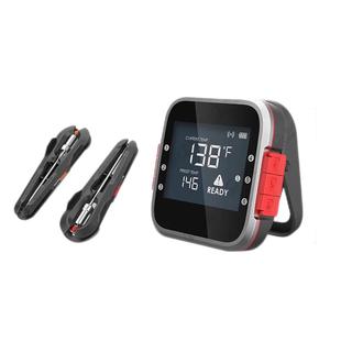 三印蓝牙APP智能烧烤电子温度计双针探头烤肉测温计定时报警防水