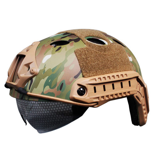 无贼WZJP轻量FAST战术头盔带风镜ABS塑料军迷MH实顶普通野战吃鸡