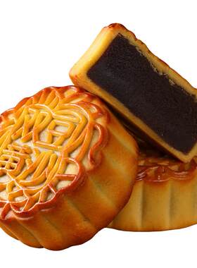 中秋广式月饼红豆沙凤梨哈蜜瓜