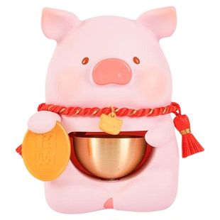 九木杂物社LULU猪多巴胺磁吸门铃入户门风铃招财铜铃铛乔迁礼物