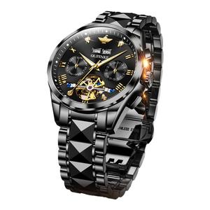 欧品客品牌手表镂空全自动机械表爆款防水手表 时尚潮流男士男表