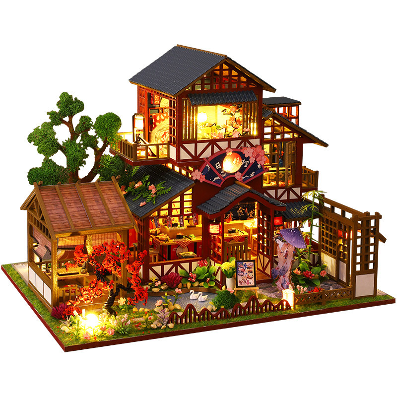 超萌手工DIY小屋日式和喜居模型