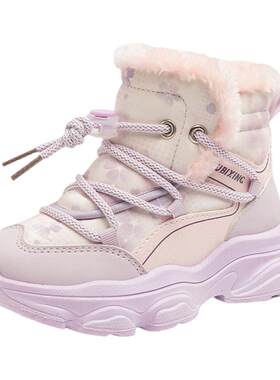 女童加厚保暖抗寒雪地靴