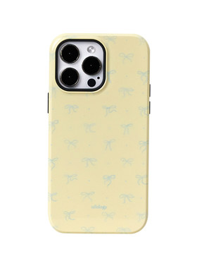 Ufology原创磁吸适用iPhone17promax手机壳15pro苹果14黄13全包12二合一菲林16pro支架卡包新款ins风蝴蝶结