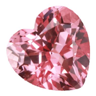 培育宝石爱心形帕帕拉恰裸石