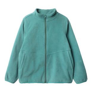 咕噜日记童装儿童立领摇粒绒外套2026春季男童开衫上衣女童内搭