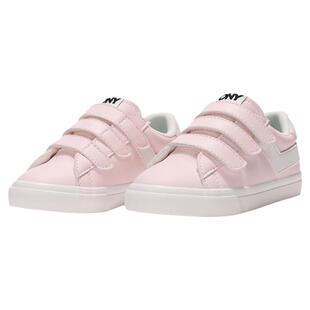 pony儿童板鞋男童女童春秋款软皮鞋面轻便魔术贴运动鞋防滑小白鞋