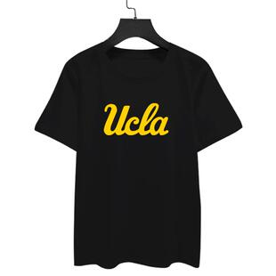 美国名校UCLA加利福尼亚大学洛杉矶加州理工短袖T恤衫男半袖衣服