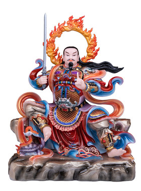真武大帝神像汉白玉玄天上帝荡魔天尊武当山武当祖师爷像供奉摆件