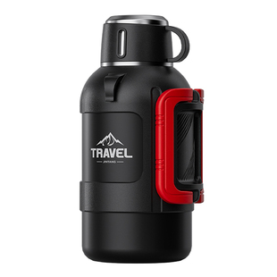 新款矮胖316不锈钢保温大容量水壶户外车载保冷杯大号便携热水瓶